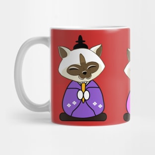 Hinamatsuri Siamese Cats Hina Ningyo Mug